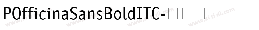 POfficinaSansBoldITC字体转换
