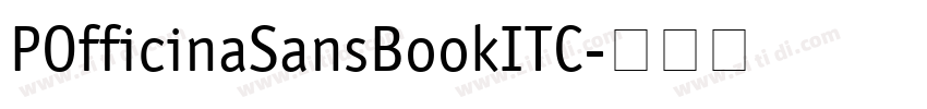 POfficinaSansBookITC字体转换