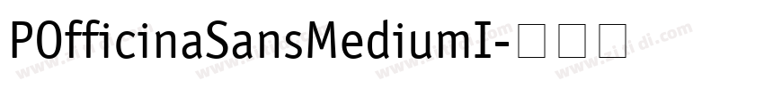 POfficinaSansMediumI字体转换
