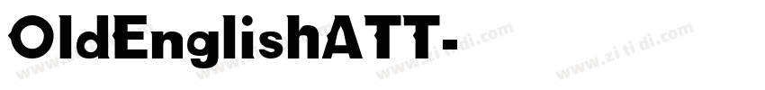 OldEnglishATT字体转换