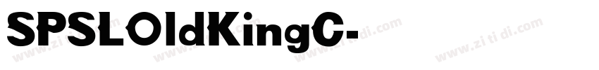 SPSLOldKingC字体转换