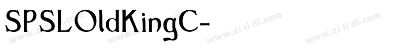 SPSLOldKingC字体转换