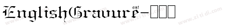 EnglishGravure字体转换