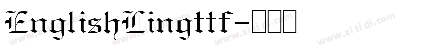EnglishLingttf字体转换