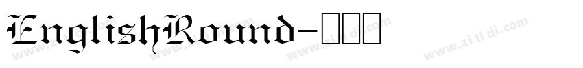 EnglishRound字体转换