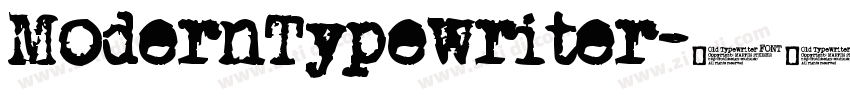 ModernTypewriter字体转换