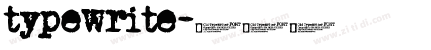 typewrite字体转换