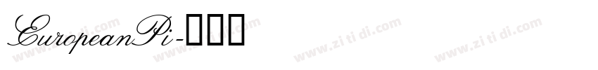 EuropeanPi字体转换