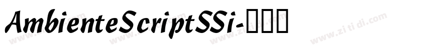 AmbienteScriptSSi字体转换