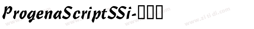 ProgenaScriptSSi字体转换