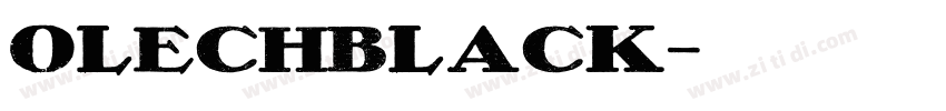 Olechblack字体转换