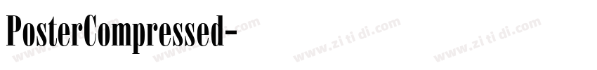 PosterCompressed字体转换