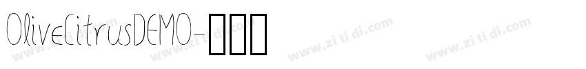 OliveCitrusDEMO字体转换