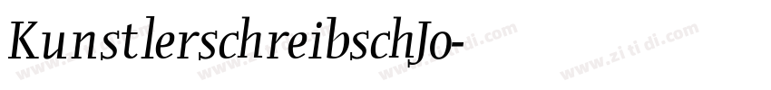 KunstlerschreibschJo字体转换