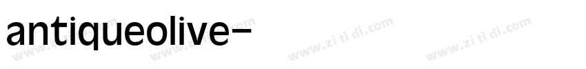 antiqueolive字体转换