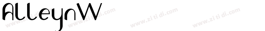 AlleynW01字体转换