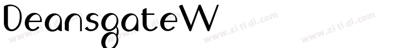 DeansgateW01字体转换