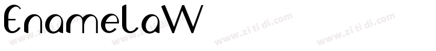 EnamelaW01字体转换