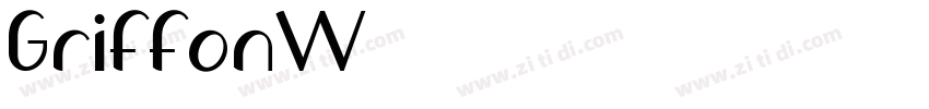 GriffonW01字体转换
