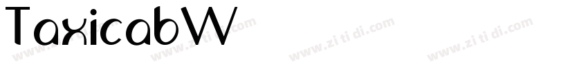 TaxicabW01字体转换