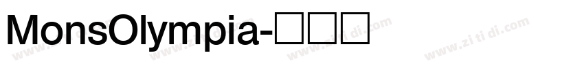 MonsOlympia字体转换