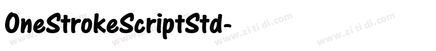 OneStrokeScriptStd字体转换