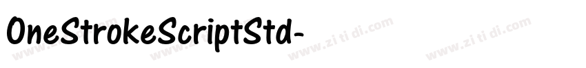 OneStrokeScriptStd字体转换