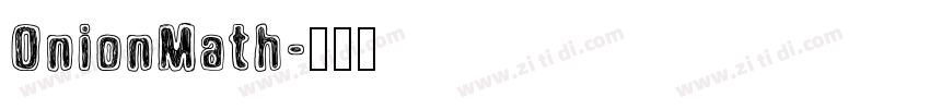 OnionMath字体转换