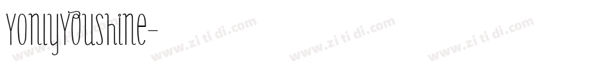 YOnlyYouShine字体转换