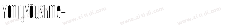 YOnlyYouShine字体转换