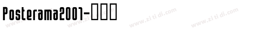 Posterama2001字体转换