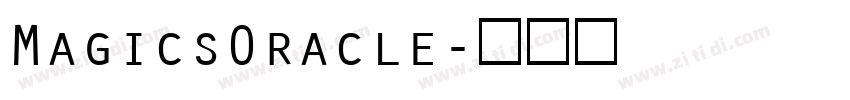 MagicsOracle字体转换
