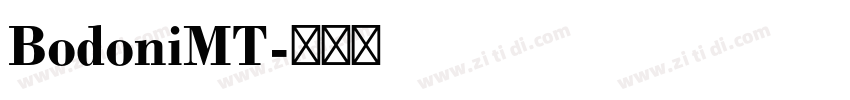 BodoniMT字体转换