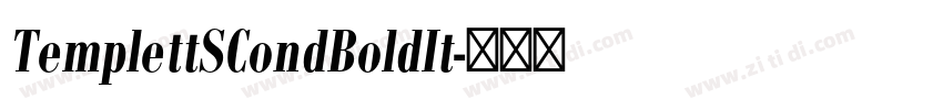TemplettSCondBoldIt字体转换