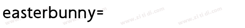 easterbunny字体转换