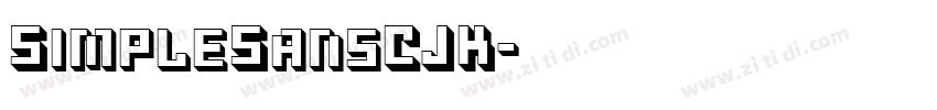 SimpleSansCJK字体转换