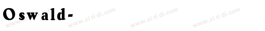 Oswald字体转换