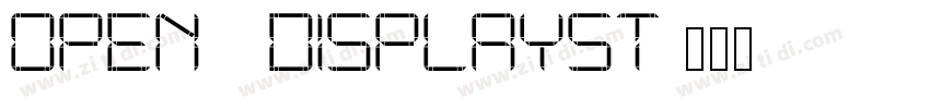 Open24DisplaySt字体转换