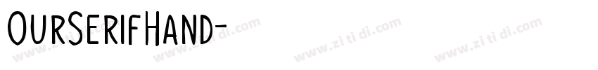 OurSerifHand字体转换