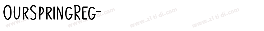 OurSpringReg字体转换
