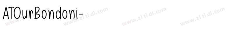 ATOurBondoni字体转换