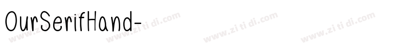 OurSerifHand字体转换