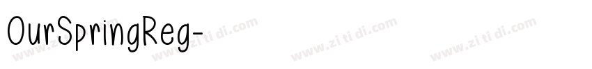 OurSpringReg字体转换