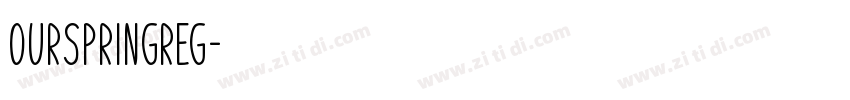 OurSpringReg字体转换