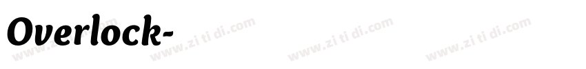 Overlock字体转换
