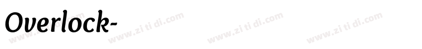Overlock字体转换
