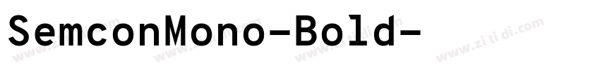 SemconMono-Bold字体转换