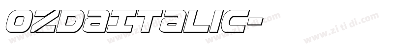 OzdaItalic字体转换