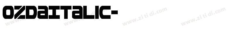 OzdaItalic字体转换