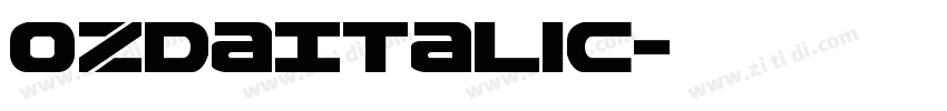 OzdaItalic字体转换